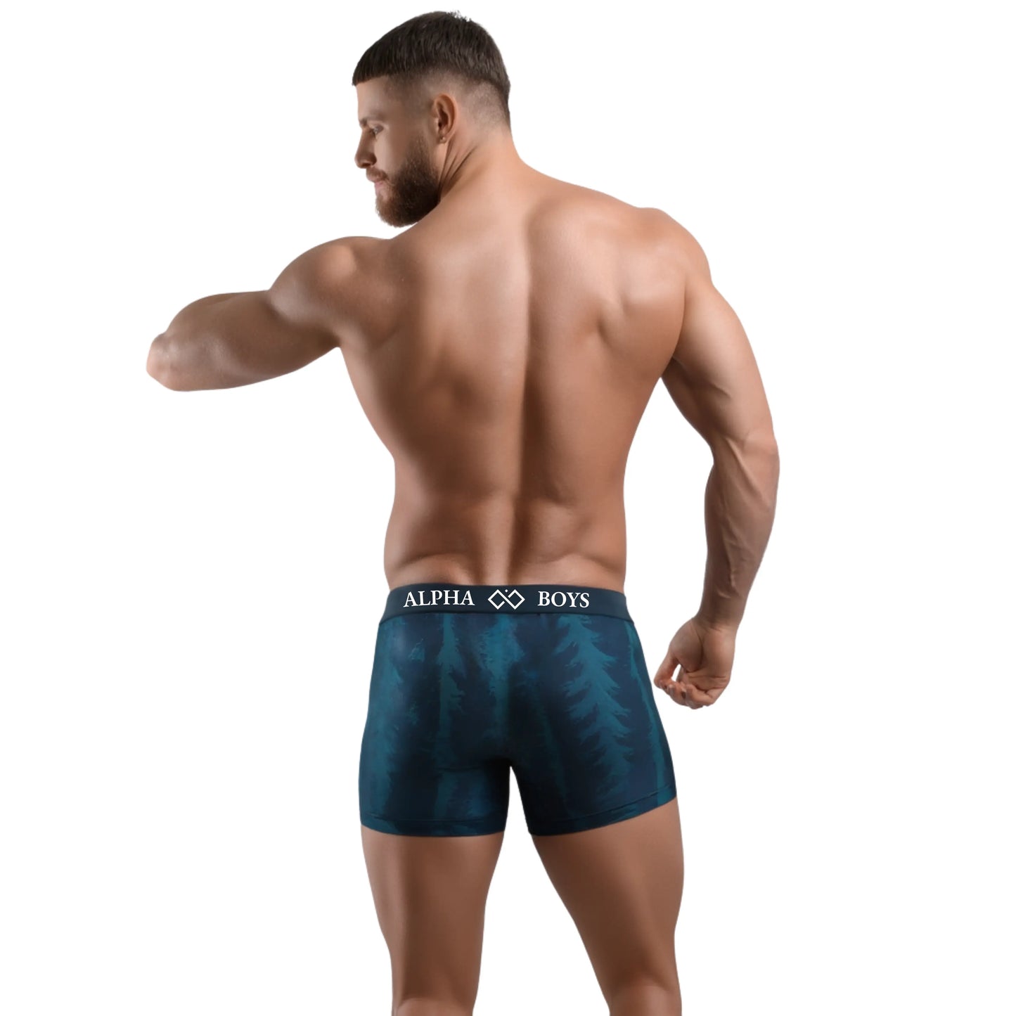 Kit 10 Cuecas Boxer Masculinas Estampadas – Alpha Boys | Conforto e Performance