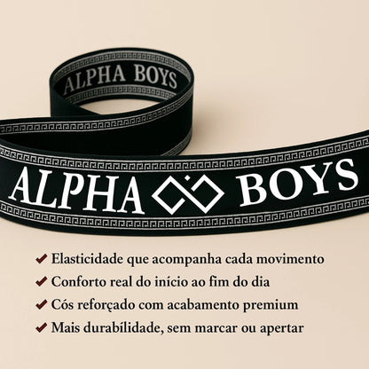 Kit 5 Cuecas Boxer Masculinas Lisas – Alpha Boys | Conforto e Performance