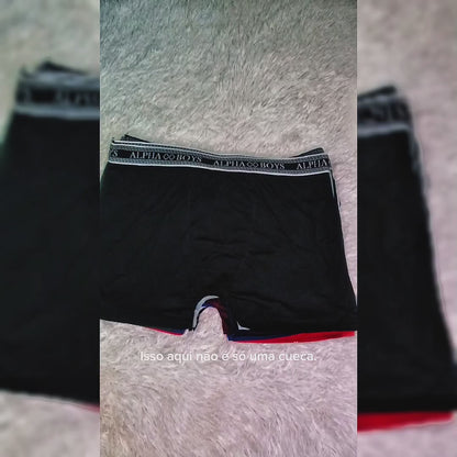 Kit 10 Cuecas Boxer Masculinas Lisas – Alpha Boys | Conforto e Performance